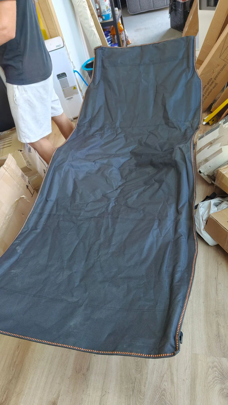 Tumbona Cama Plegable de Camping Gris