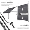 Toldo plegable para balcón