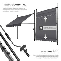 Toldo plegable para balcón