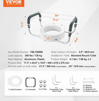 Asiento elevado Vevor