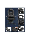 Silla Gaming, Silla de Oficina, Ordenador, Diseño Ergonómico, con Reposapiés