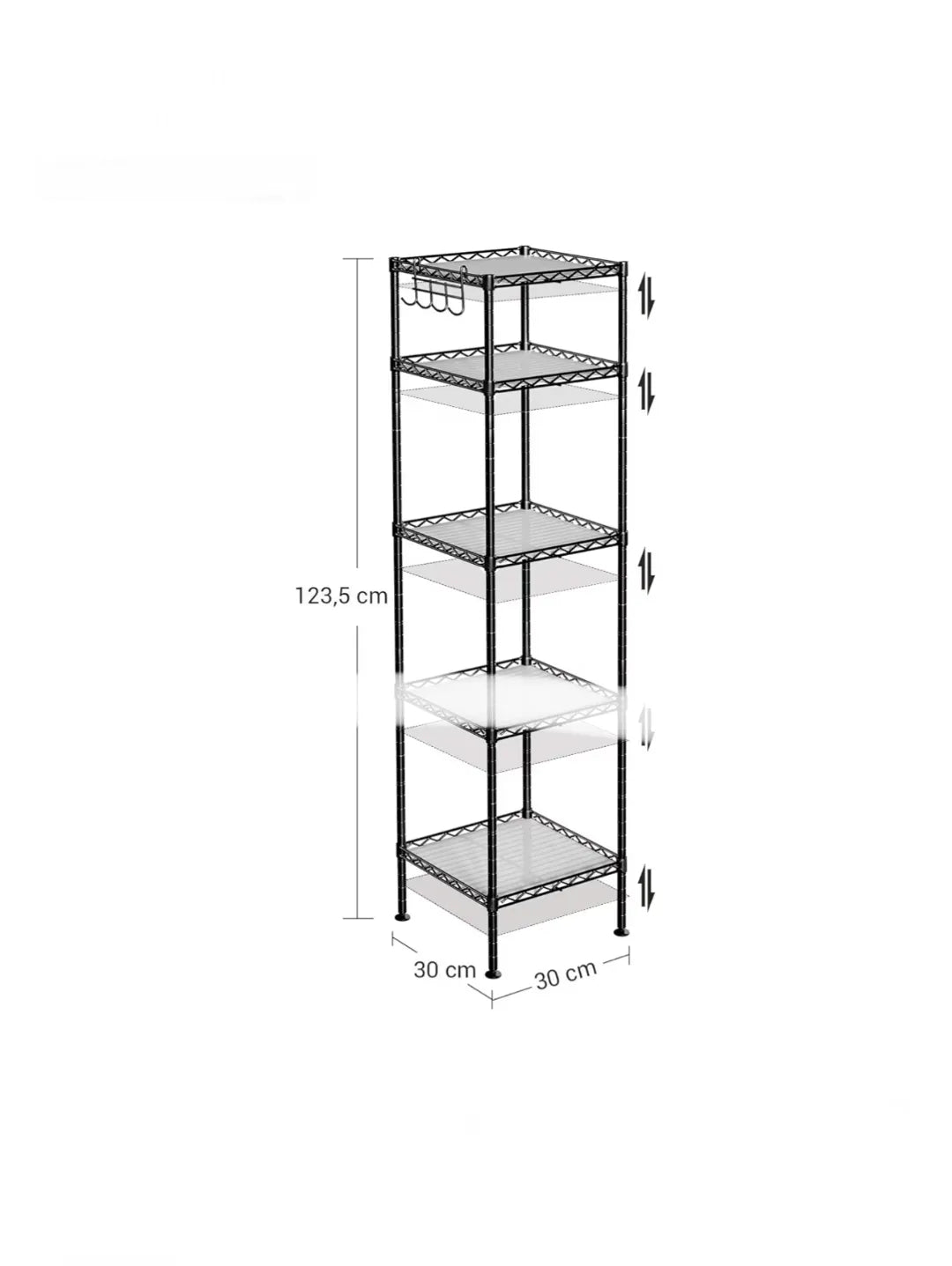 Estantería de baño, metálica, soporta hasta 100 kg