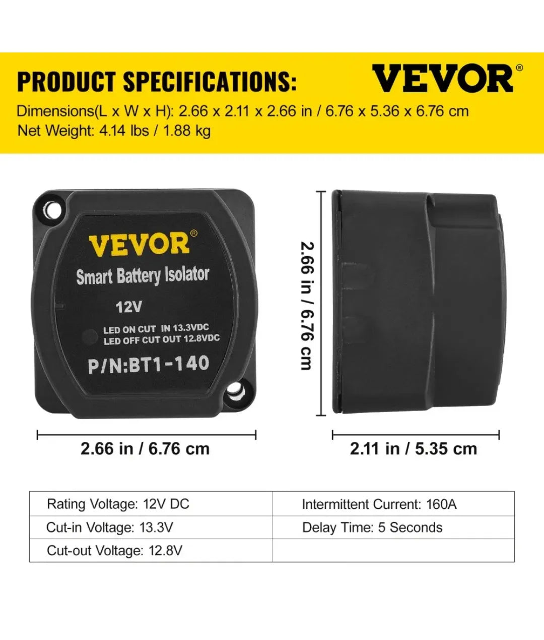 Kit de relé de carga dividida para coche