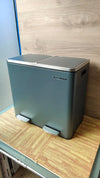 Cubo de basura, 2 compartimentos interiores de plástico (2 x 40 L)