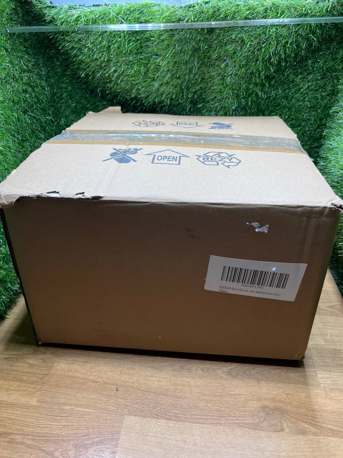 Lámpara Colgante de Techo con Pantalla de Vidrio de 28cm