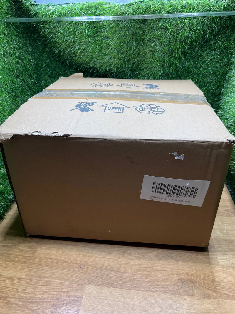 Lámpara Colgante de Techo con Pantalla de Vidrio de 28cm