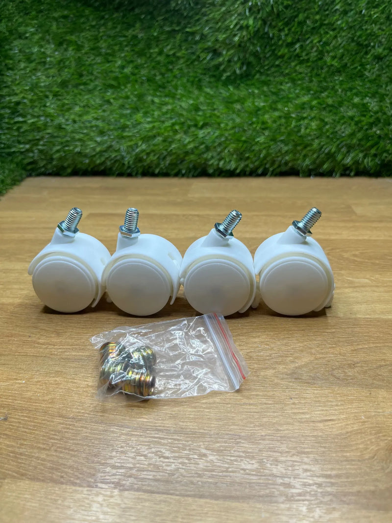 4 ruedas giratorias universales con frenos