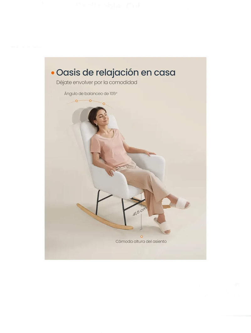 Silla Mecedora, con Reposabrazos, Reclinable