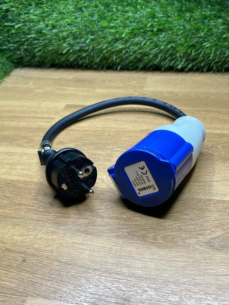 Adaptador Industrial con 1 Toma CEE + Enchufe Schuko