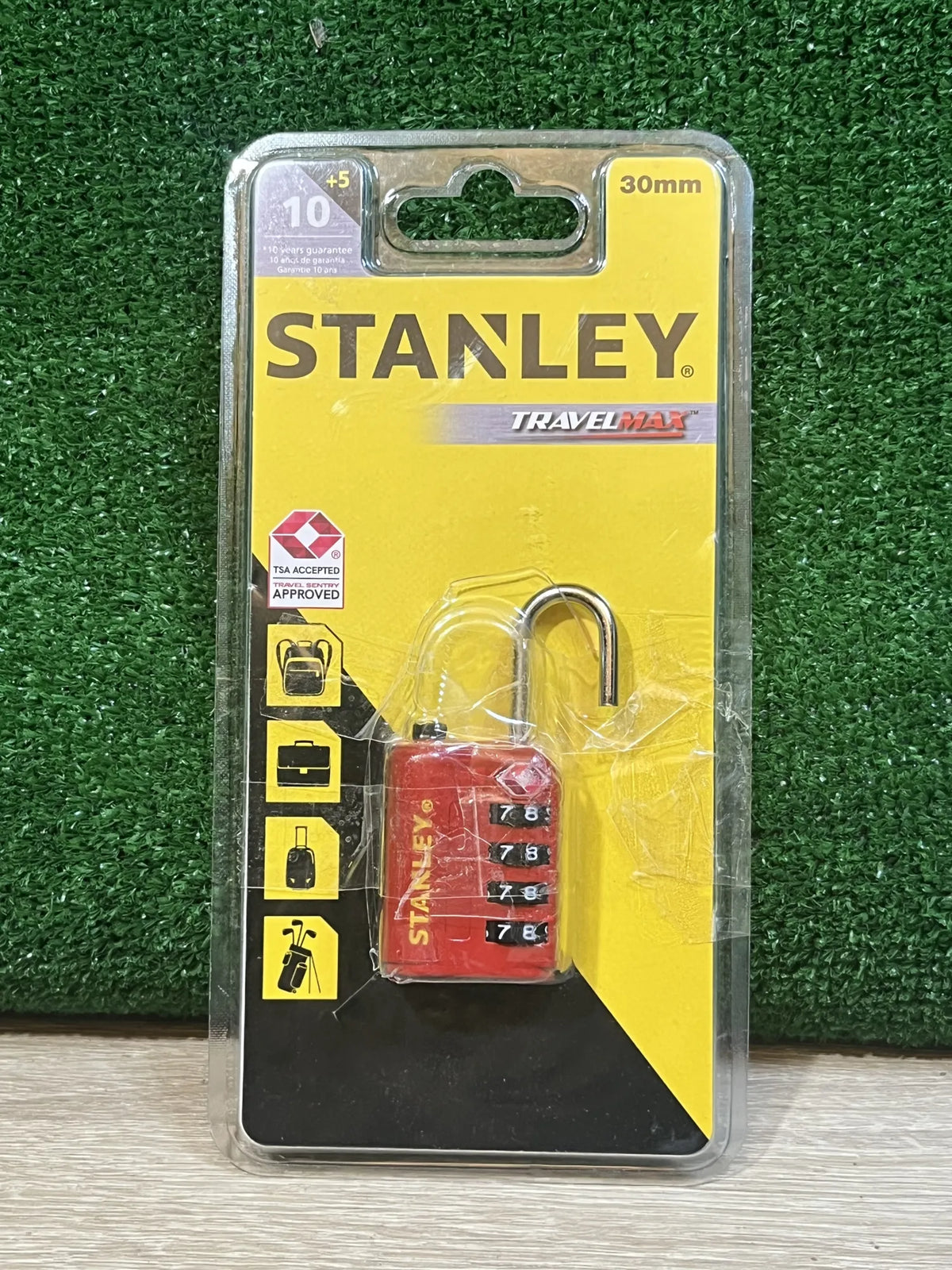 Candado de combinación de 4 dígitos Stanley