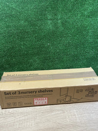 Juego de 3 estantes de madera NATURE SUPPLIES