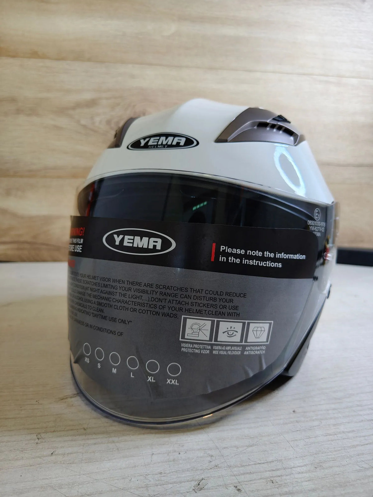Casco Jet Blanco - YEMA