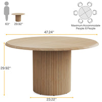 Mesa de comedor redonda
