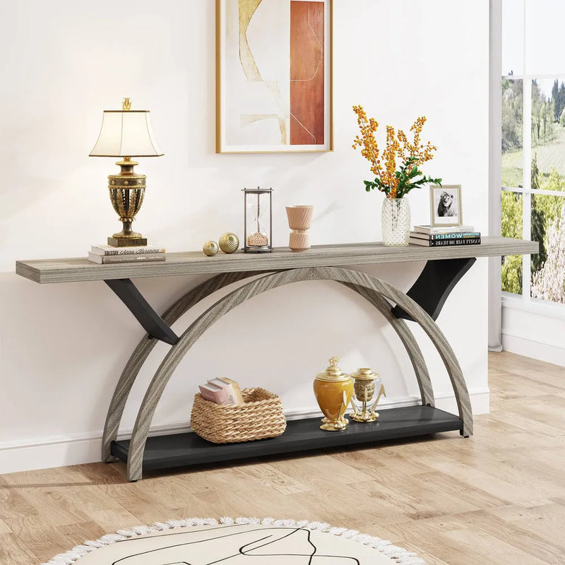Mesa consola de dos niveles