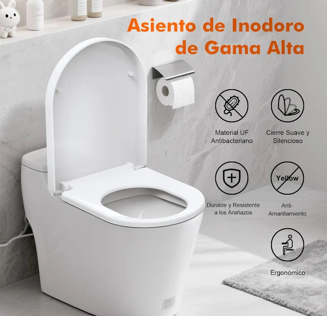 Asiento de inodoro de cierre suave - Ibergrif