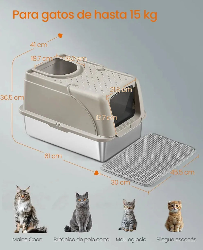 Arenero para gato