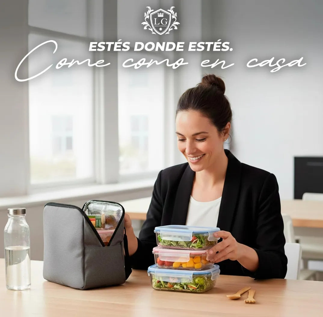 Pack de 4 fiambreras de cristal - LG luxury