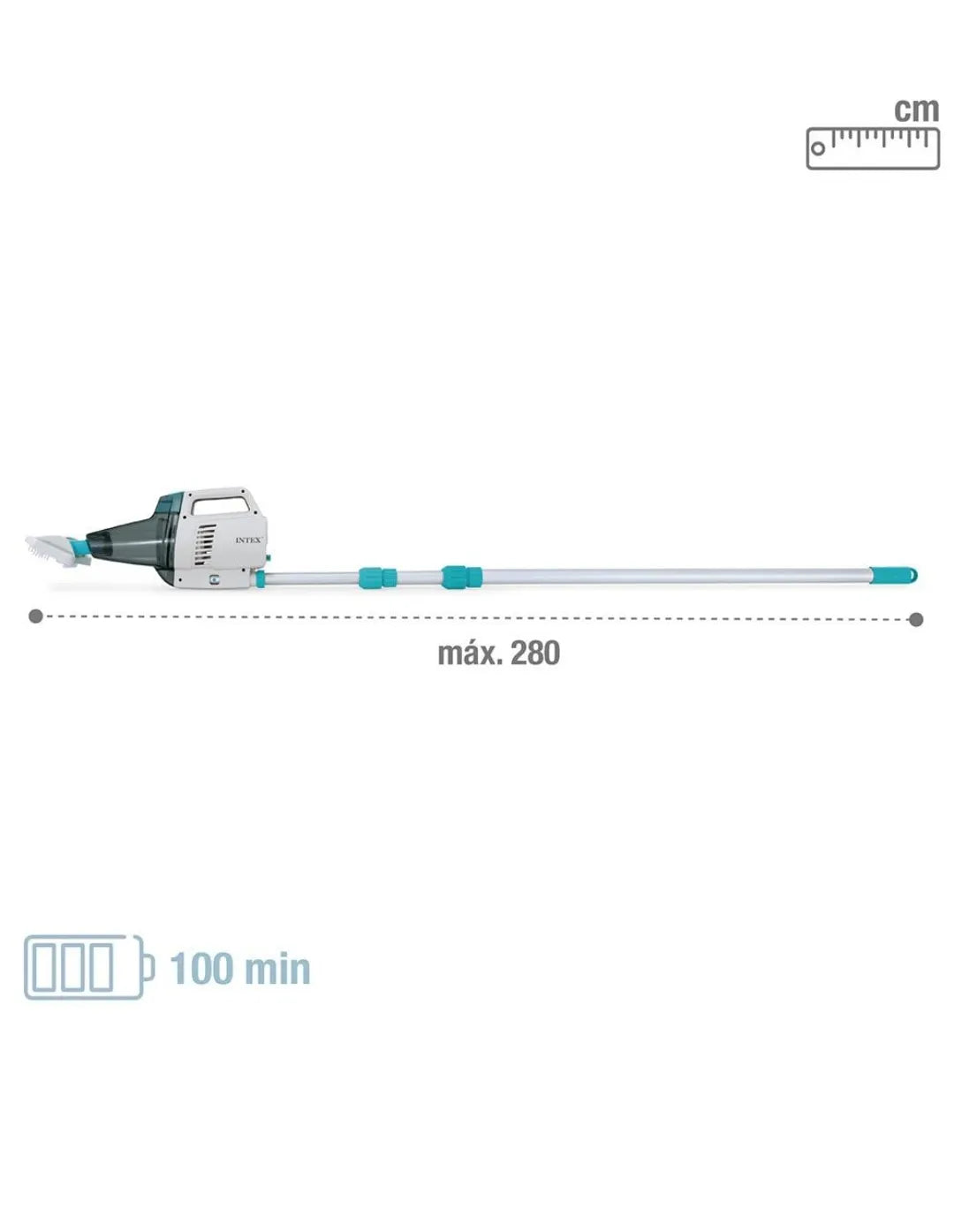 Aspiradora Manual Recargable, para Piscina, Limpiafondos Piscina, Batería Recargable