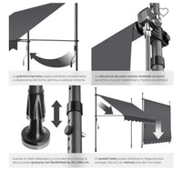 Toldo plegable para balcón