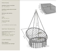 Columpio jardín para exterior