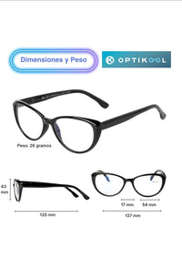 Pack de dos gafas luz azul para mujer
