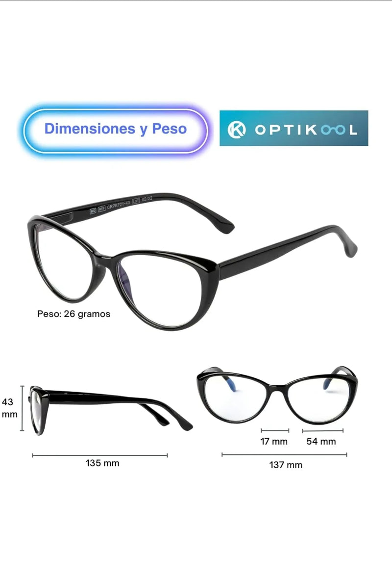 Pack de dos gafas luz azul para mujer