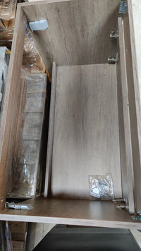 Mueble de Baño Suspendido con 2 Puertas y Espejo