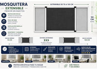 Mosquitera extensible de aluminio