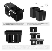 Cubo de basura extraible