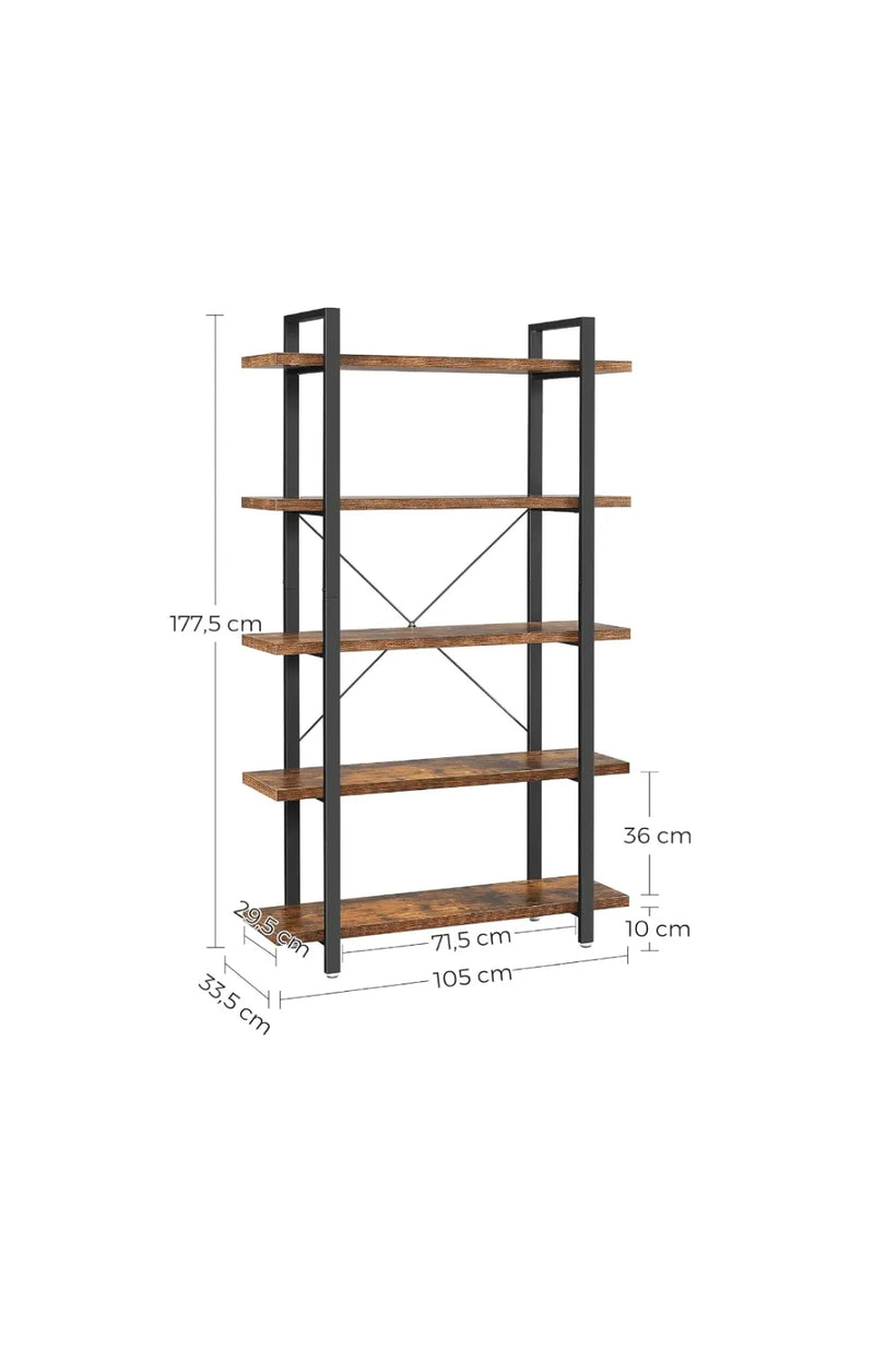 Estantería industrial estable de 5 niveles
