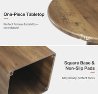 Mesa de comedor redonda rustica - Tribesigns