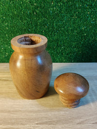 Urna de madera de acacia pequeña para perro
