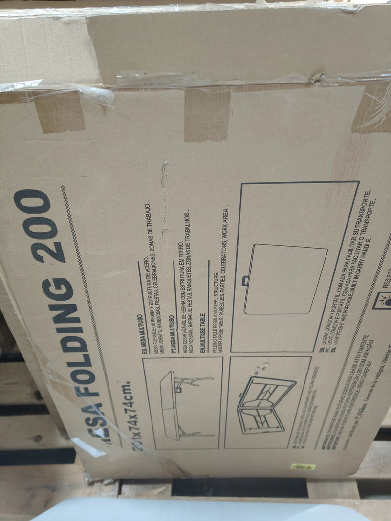 Mesa plegable 200cm - KG KITGARDEN