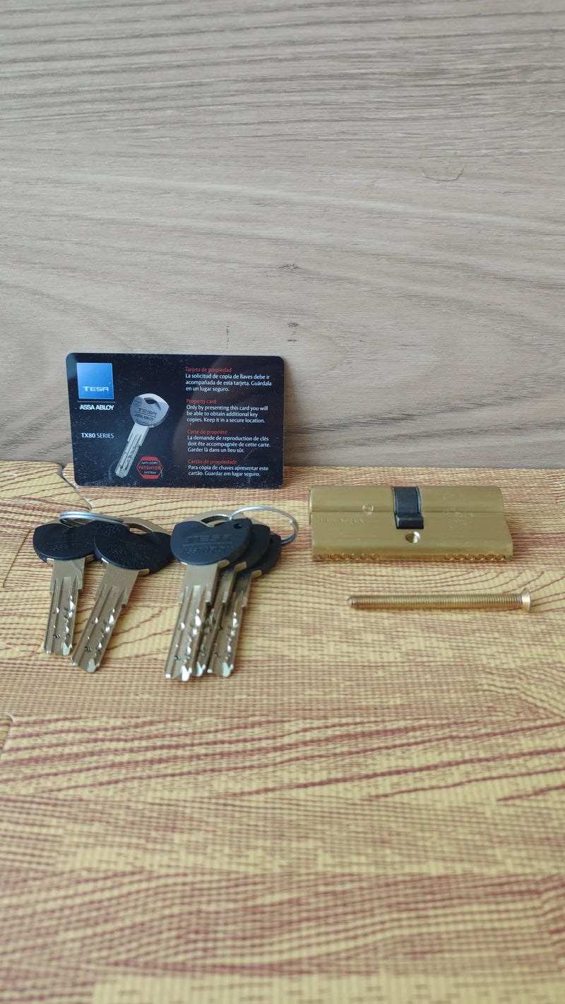 Cilindro de Alta Seguridad, TX80, Doble Embrague