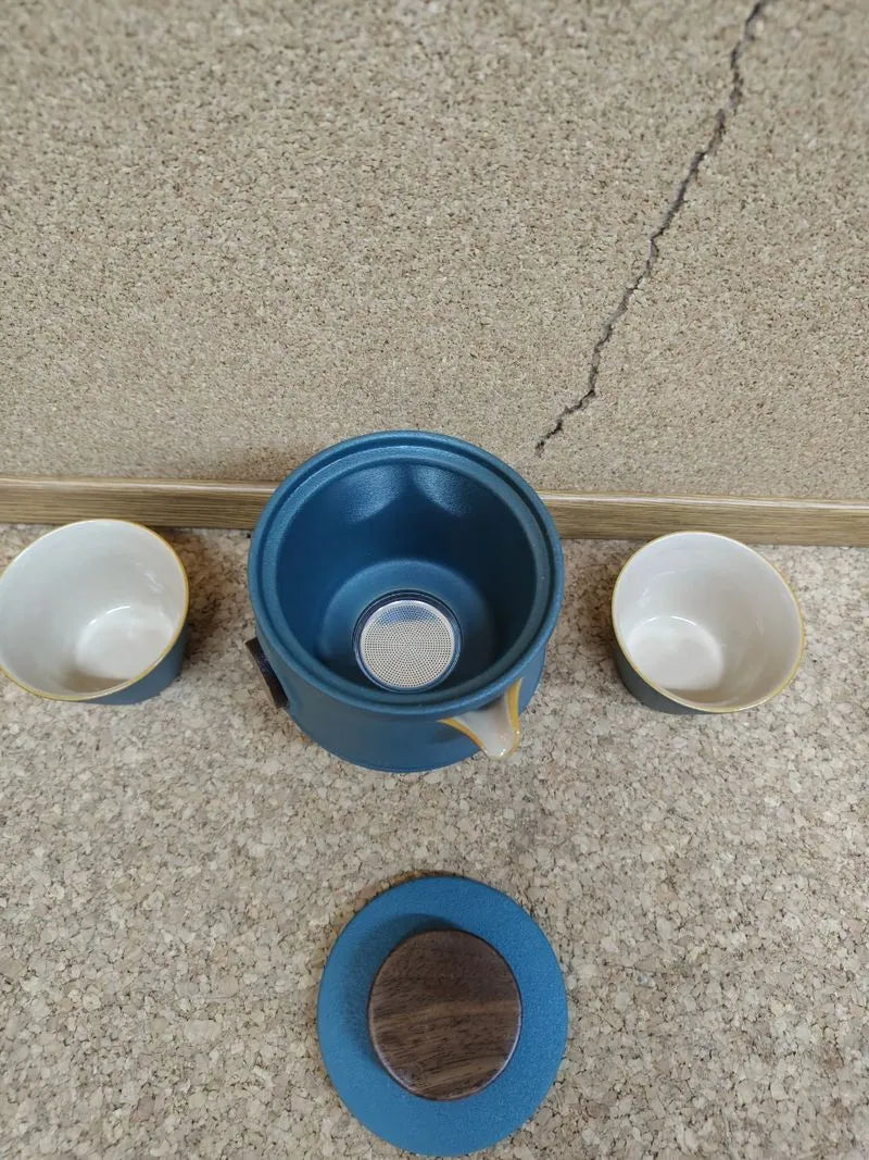 Juego de Té Portátil de Viaje con Estuche