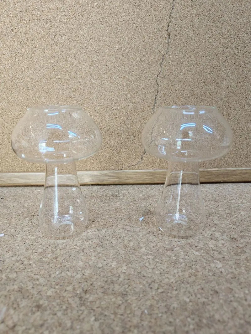 Juego de 2 copas creativas con forma de hongo