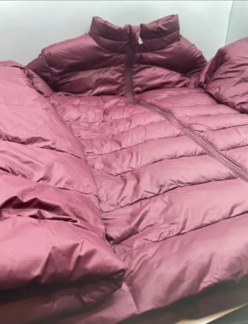 Chaqueta acolchada impermeable para mujer talla L