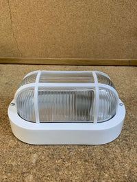 ovalado plástico blanco 60W, luz LED bajo consumo