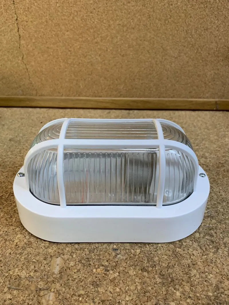 ovalado plástico blanco 60W, luz LED bajo consumo
