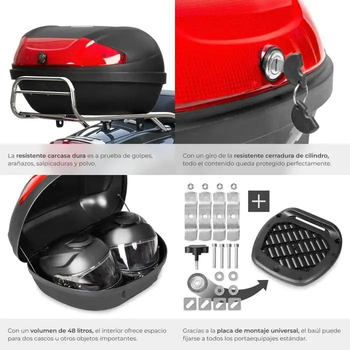 Baúl para motocicleta
