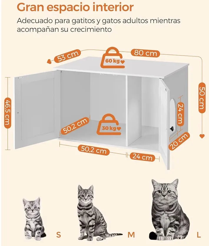 Mueble arenero para gatos
