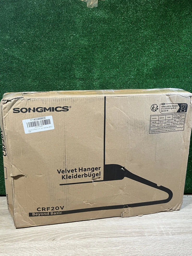 Percha de Terciopelo Gris SONGMICS