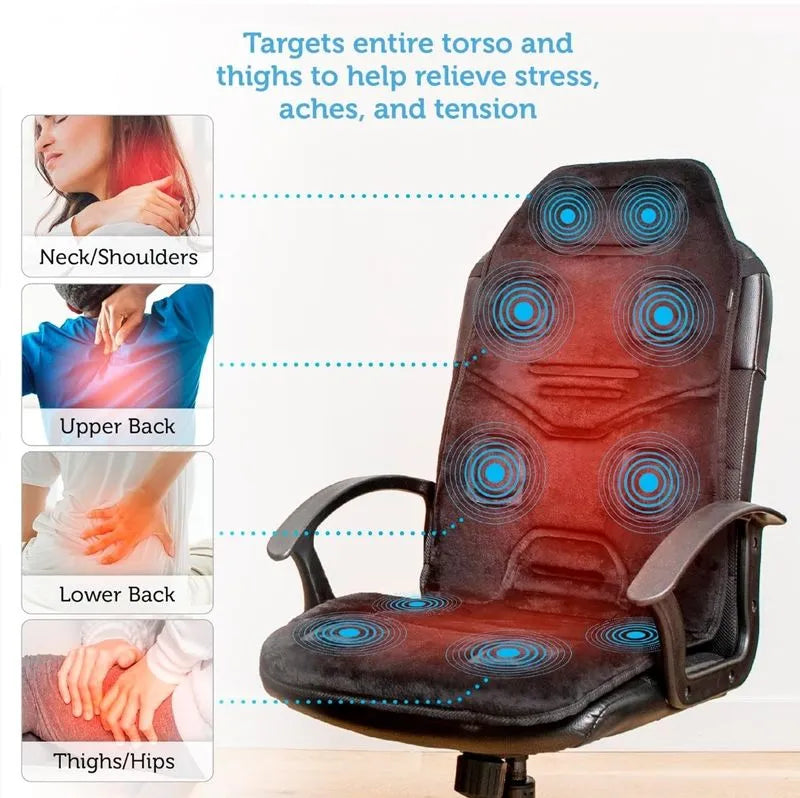 Cojín de asiento de masaje con calor - Comfier