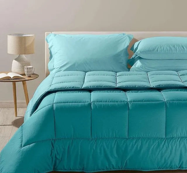 Colcha de algodón bicolor para cama - Caleffi