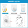Tapa WC de forma universal cierre suave - Yeaupe