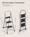 Escalera con 3 Peldaños SONGMICS