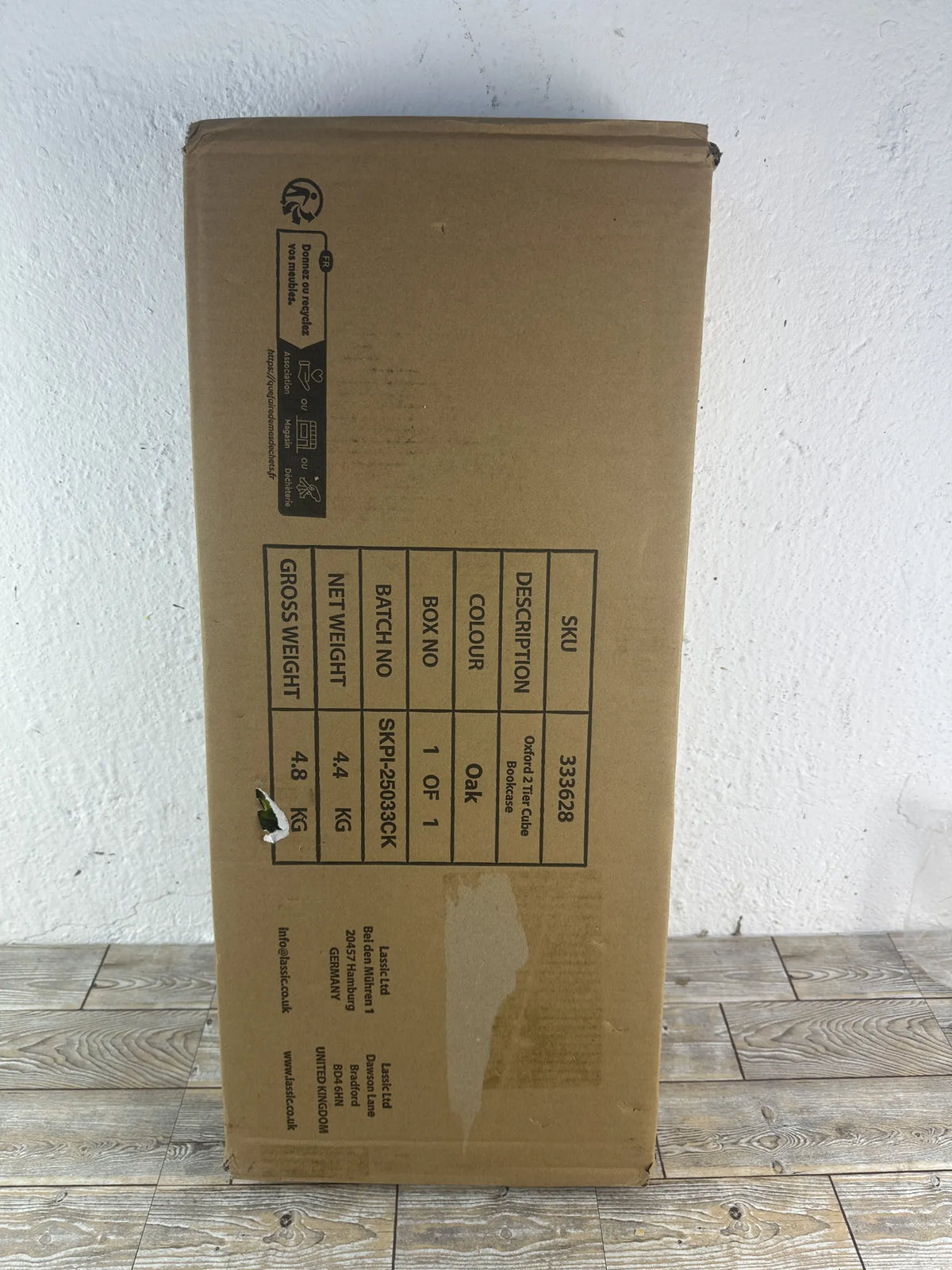 Estantería de dos niveles