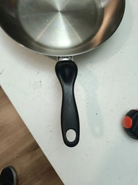 Cacerola (320 mm, 49 mm) Negro, Acero inoxidable