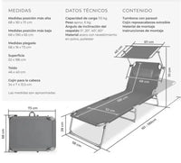 Tumbona plegable Chloe