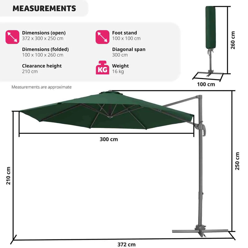 Sombrilla 300cm